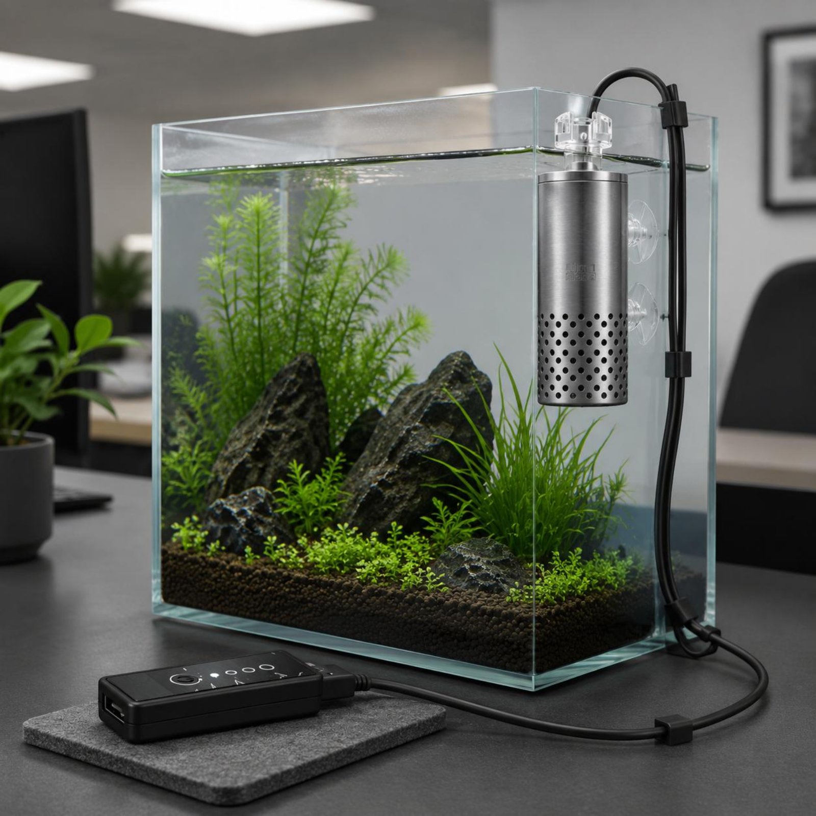 Aquarium Fish Low Maintenance - Electric Surface Skimmer Quiet Aquarium Oil