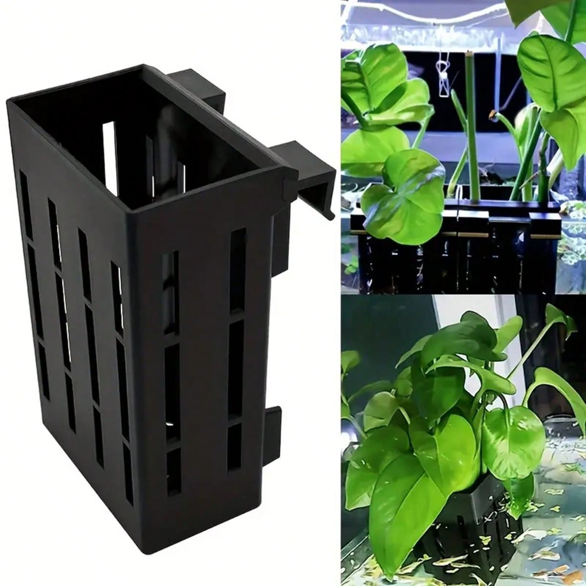 Aquarium Auto Top Off - Aquarium Plant Holder Black Plastic Basket