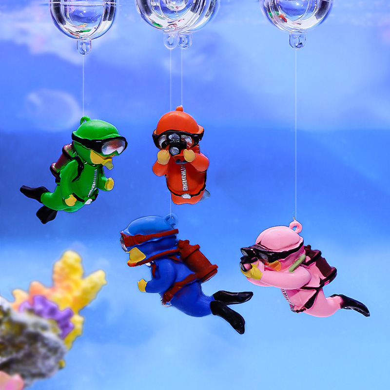 Fish Tank Diver Ornaments Land - Aquarium Fish Popular recension och pris