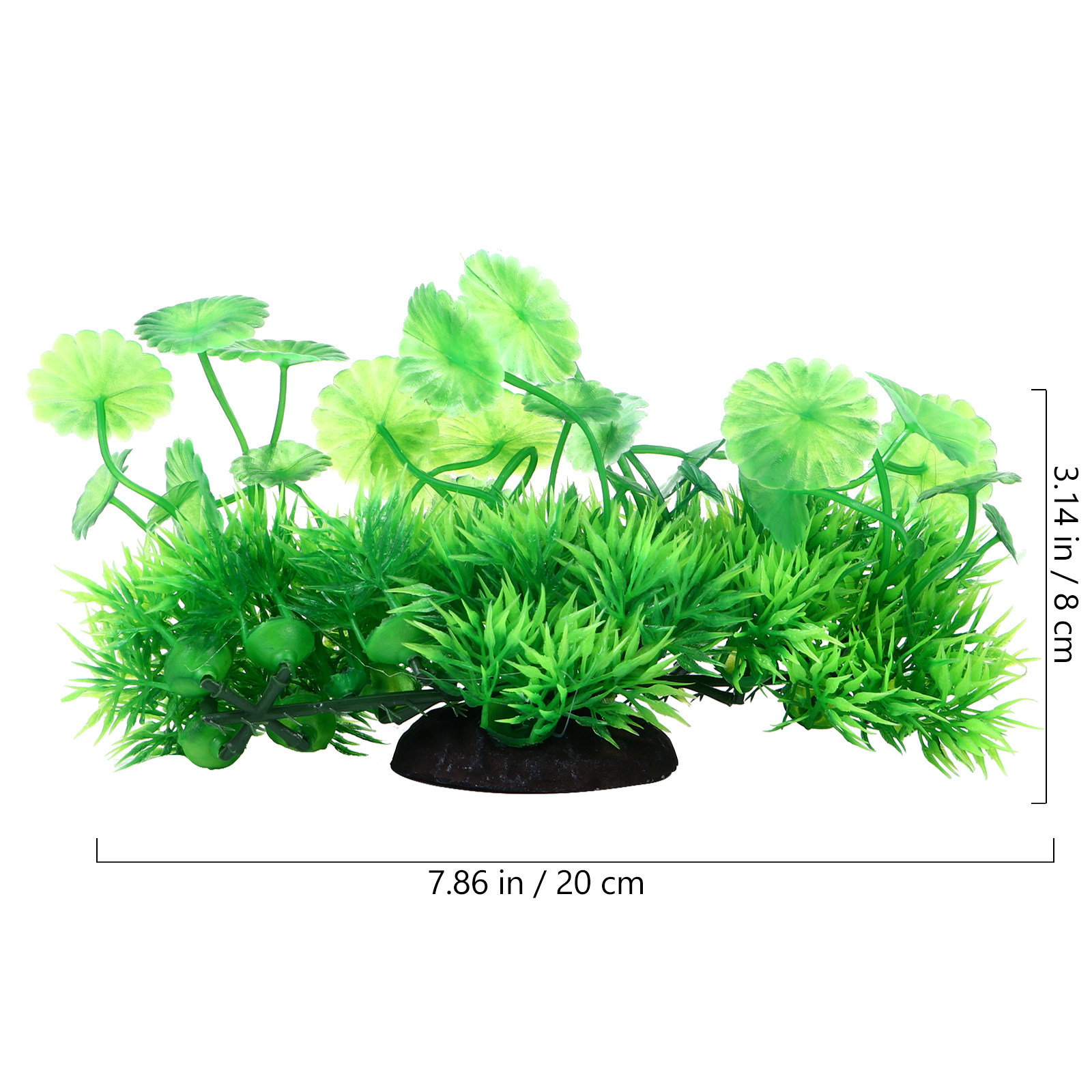 2Pcs Vivid Plastic Artificial  - Aquarium Fish Low Maintenance recension och pris