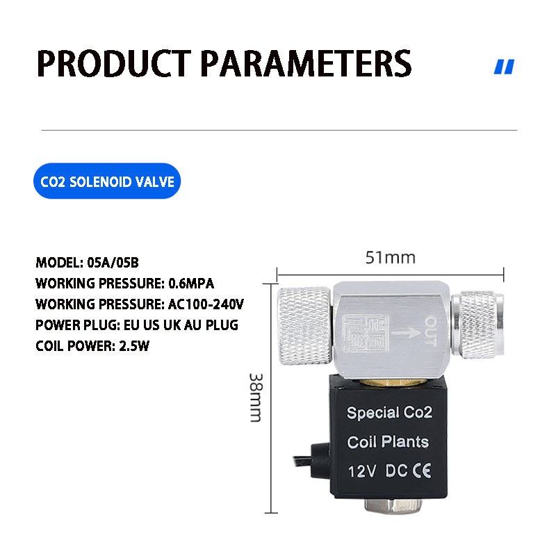 ZRDR Aquarium Co2 Solenoid Val - Aquarium Fish Electric recension och pris