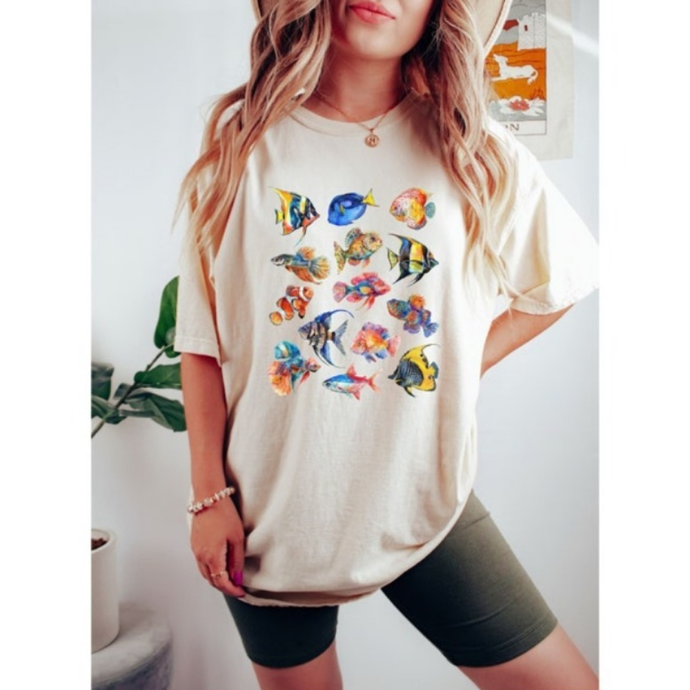 Tropical Fish Shirt Vacation S - Aquarium Fish Exotic recension och pris