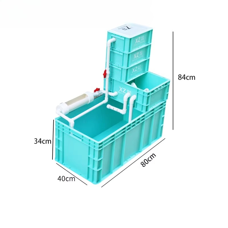 Turtle Tank with Built-in Filt - Aquarium Fish Low Maintenance recension och pris