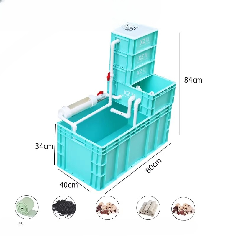 Turtle Tank with Built-in Filt - Aquarium Fish Low Maintenance recension och pris