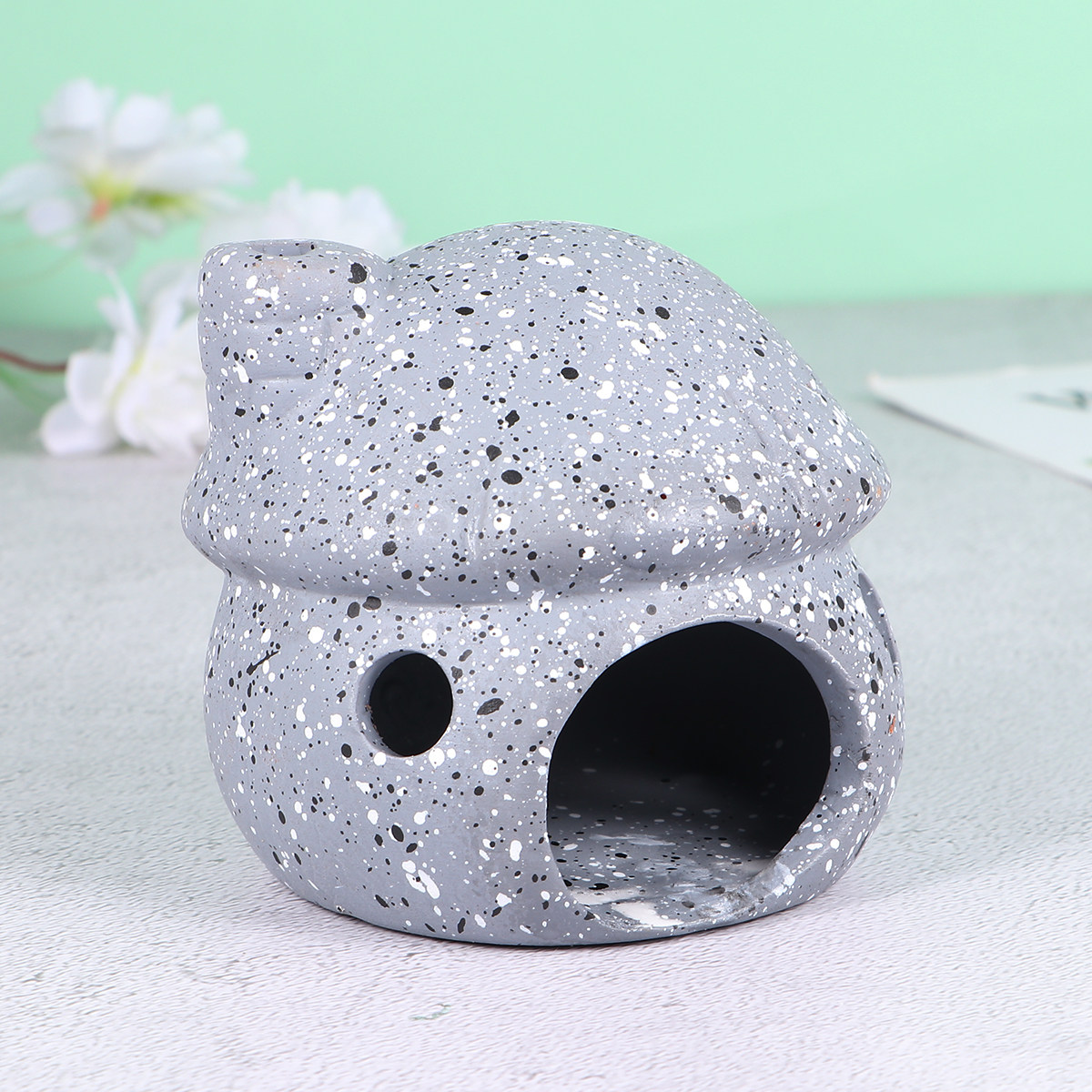 1Pcs Ceramic Mushroom Aquarium - Aquarium Fish Low Maintenance recension och pris