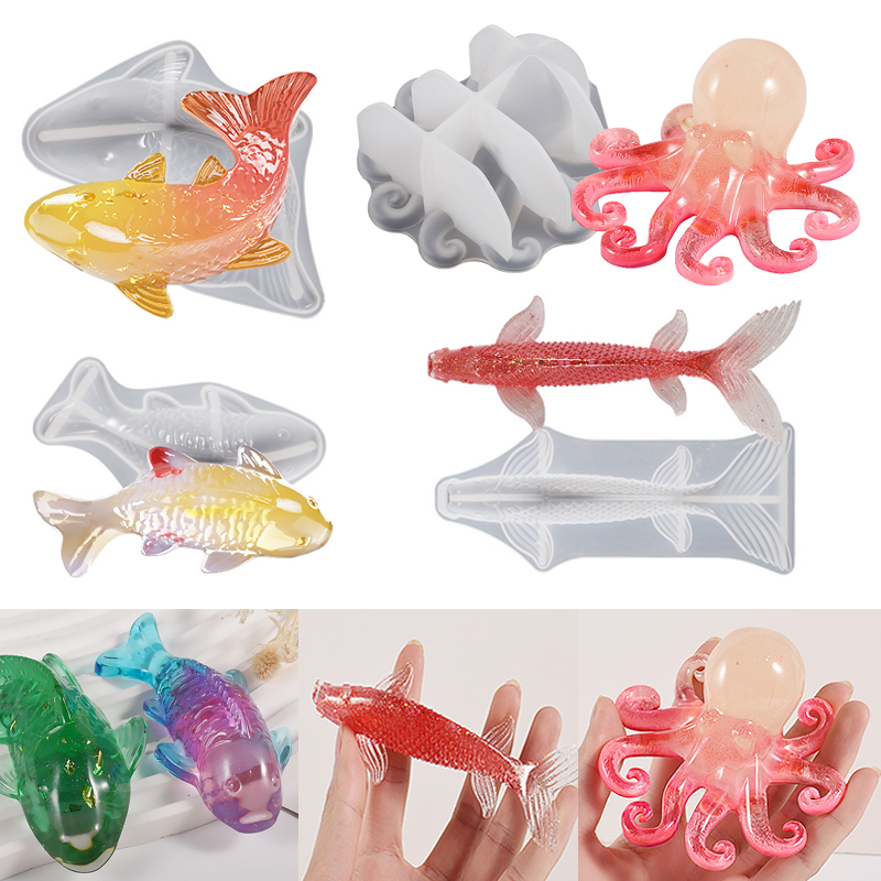 3D Koi Fish Shaped Epoxy Resin - Aquarium Fish Bowl recension och pris