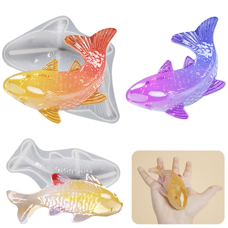 3D Koi Fish Shaped Epoxy Resin - Aquarium Fish Bowl recension och pris