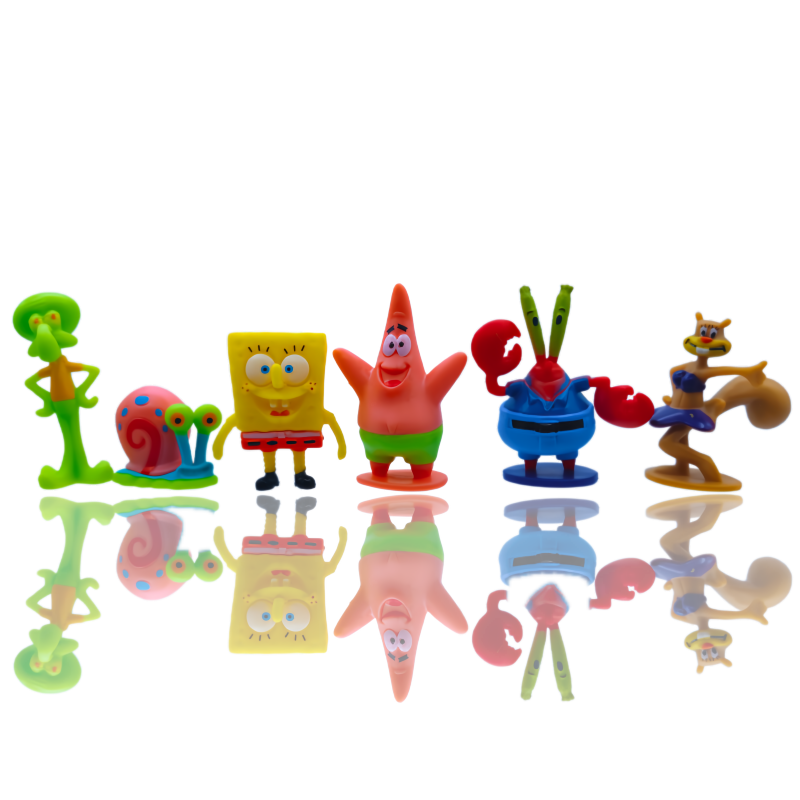 6pcs SpongeBob Fish Tank Decor - Aquarium Fish Bowl recension och pris