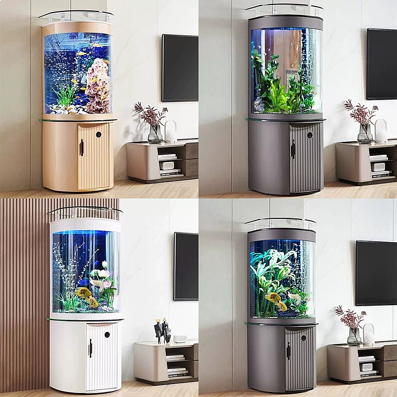 Semi-Circle Bottom Filter Glas - Aquarium Fish Low Maintenance recension och pris