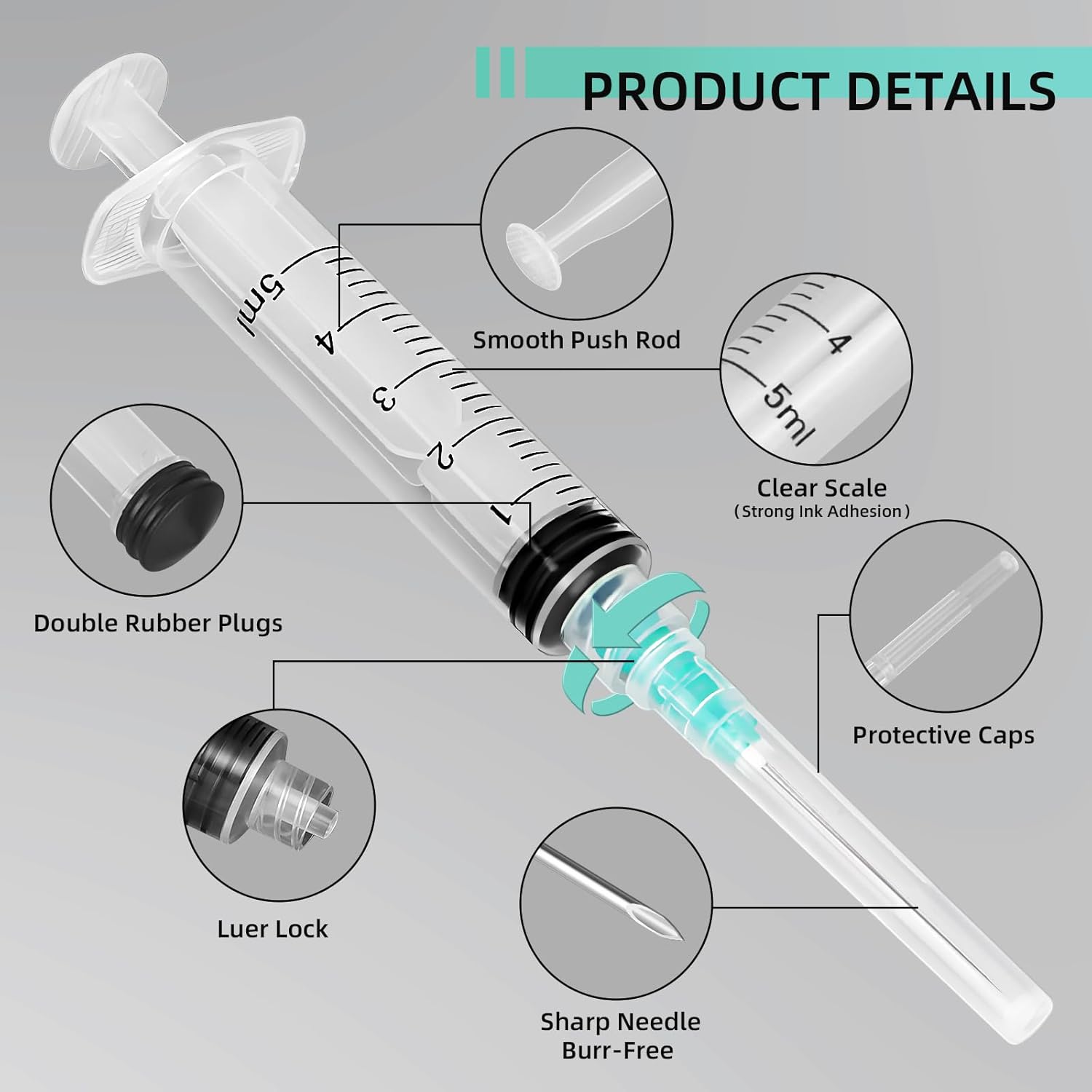 5ml Luer Lock Syringe, Suitabl - Aquarium Fish Bowl recension och pris
