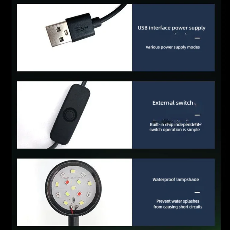 USB LED Fish Tank Clip Lamp Hi - Aquarium Fish Lamp recension och pris