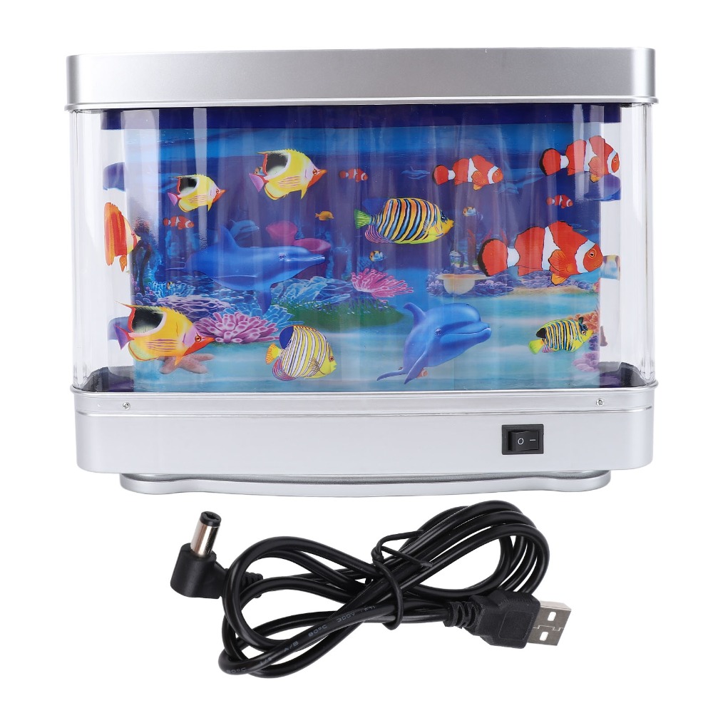 ​Relaxing​ LED Fake Fish Tank  - Aquarium Fish Exotic recension och pris