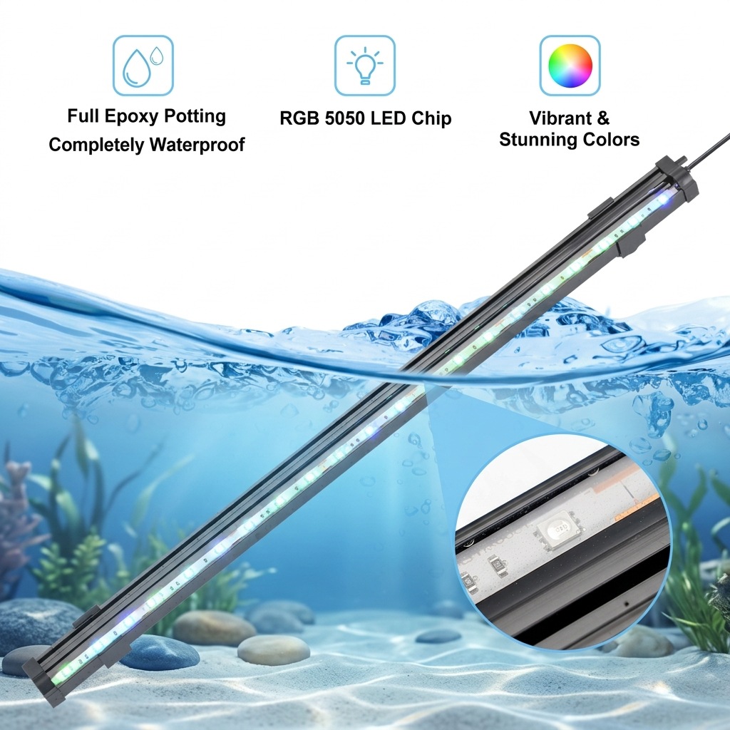 USB LED Aquarium Air Bubble Li - Aquarium Fish Lamp recension och pris